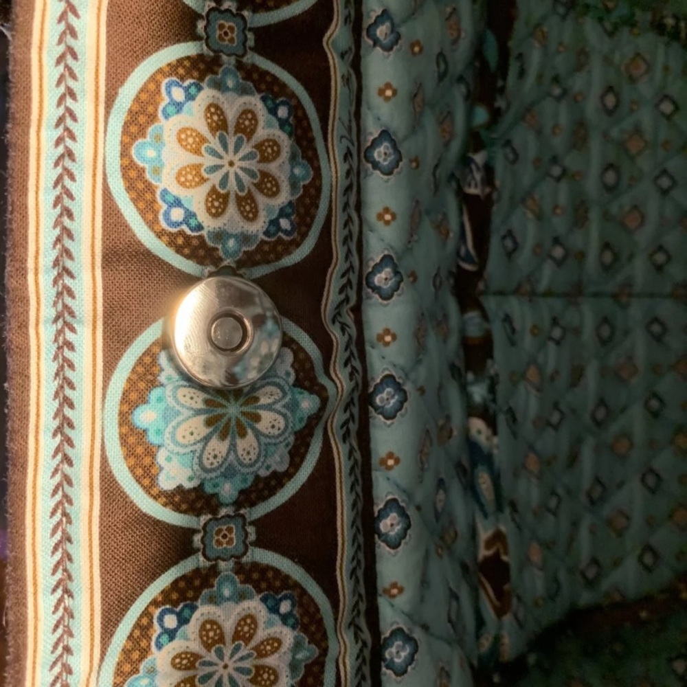 Brown and blue Vera Bradley bag